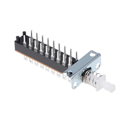 Self locking push - self-locking, button