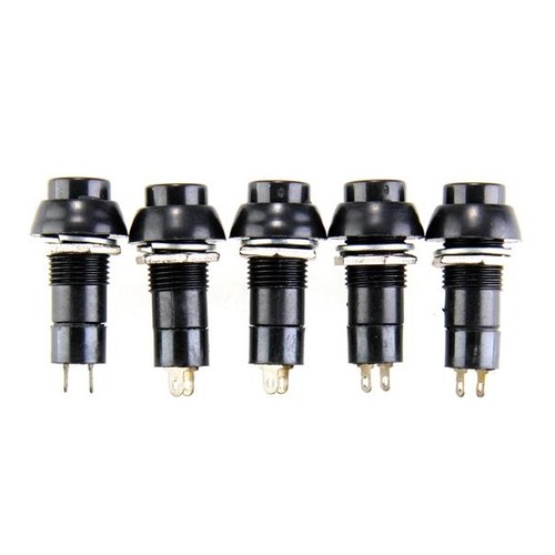 Black push button off - push,