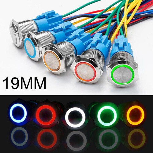 19mm 12v led - on, latching