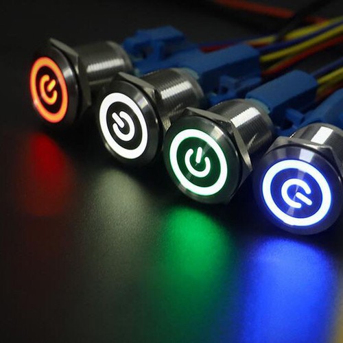 16mm 12v led off waterproof - 16mm,