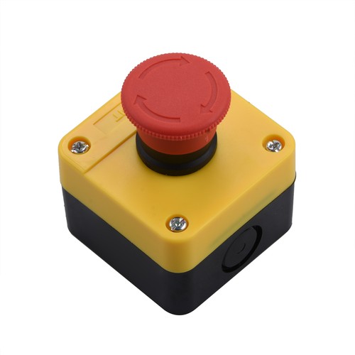 Red emergency stop - stop, push