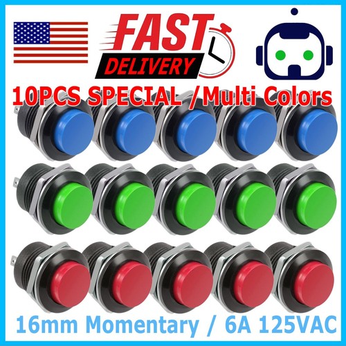 Pcs 16mm push button switch - push,
