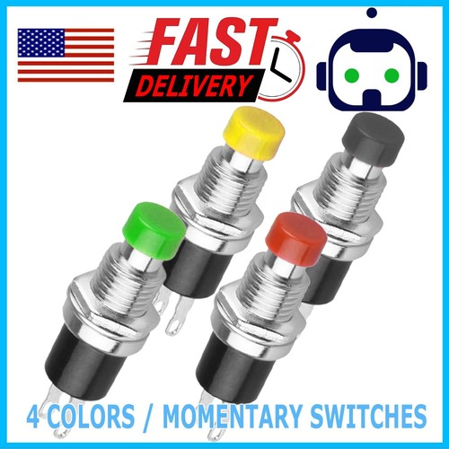 Push button red green yellow - push,