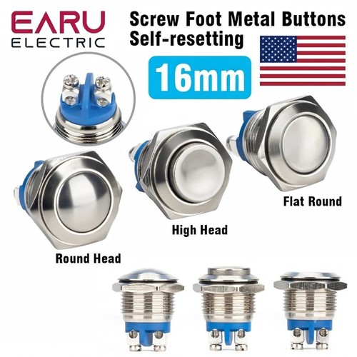 16mm metal push button switch - button,
