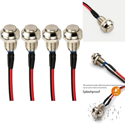 8mm metal momentary push - 8mm,