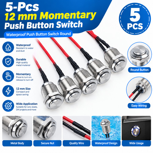 Pcs momentary push - 12,