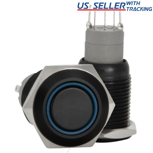 16mm 12v led momentary push - 16mm,