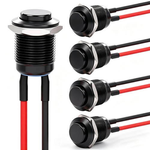 5pcs 12mm momentary push - momentary,