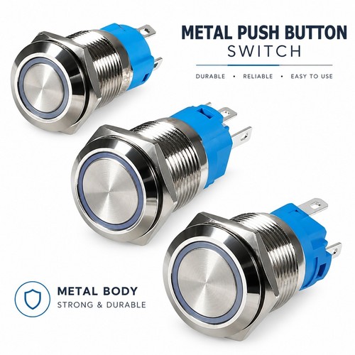 2pcs 16mm 12v 24v metal - 2pcs, 12v/24v